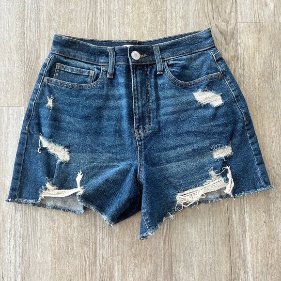 Womens SO Jean Shorts Super High Rise 90s Boyfriend - 5/27W - Picture 1 of 5